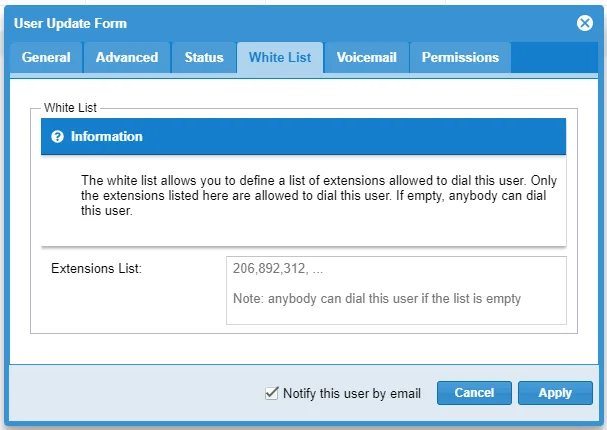 user-whitelist