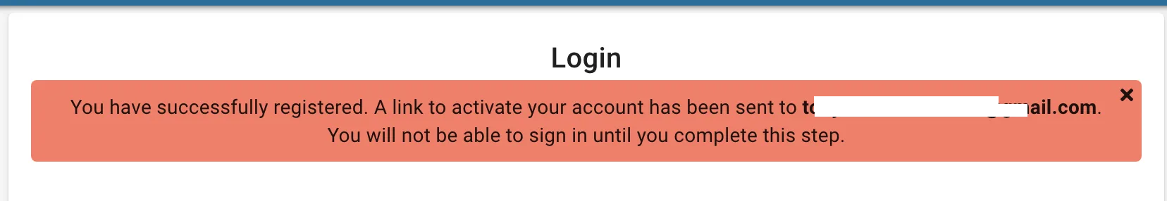 Screenshot showing Your information will be submitted and 5-10 seconds later you should get a pop up that you account has been created and that you need to now verify your email ad