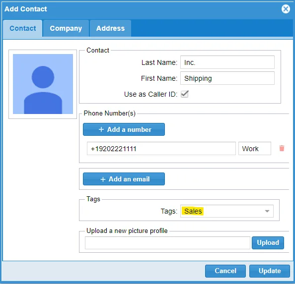 Screenshot showing If you already have contacts you can edit them add assign the desired tag to each one. In the following image we show how to assign a tag to a contact