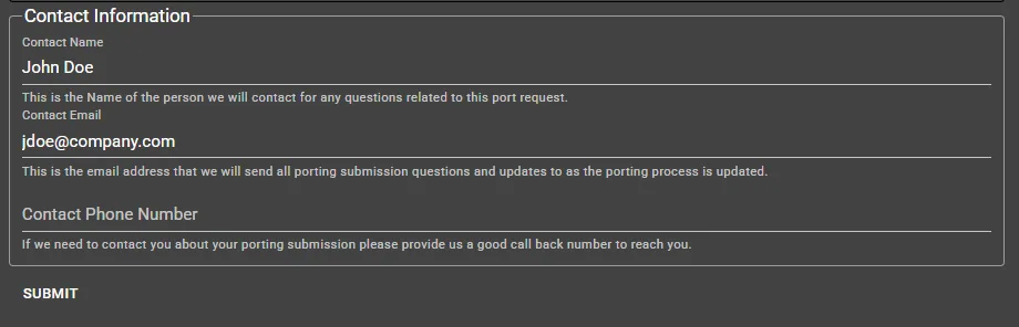 Contact
