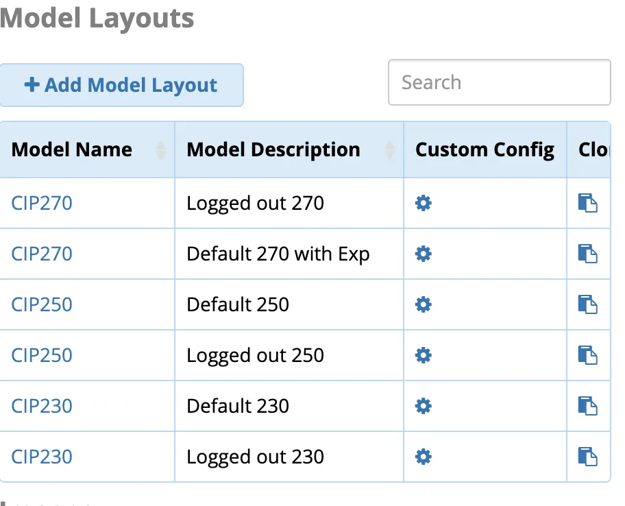 Screenshot showing Click on the Model Layout you wan to set a background image on