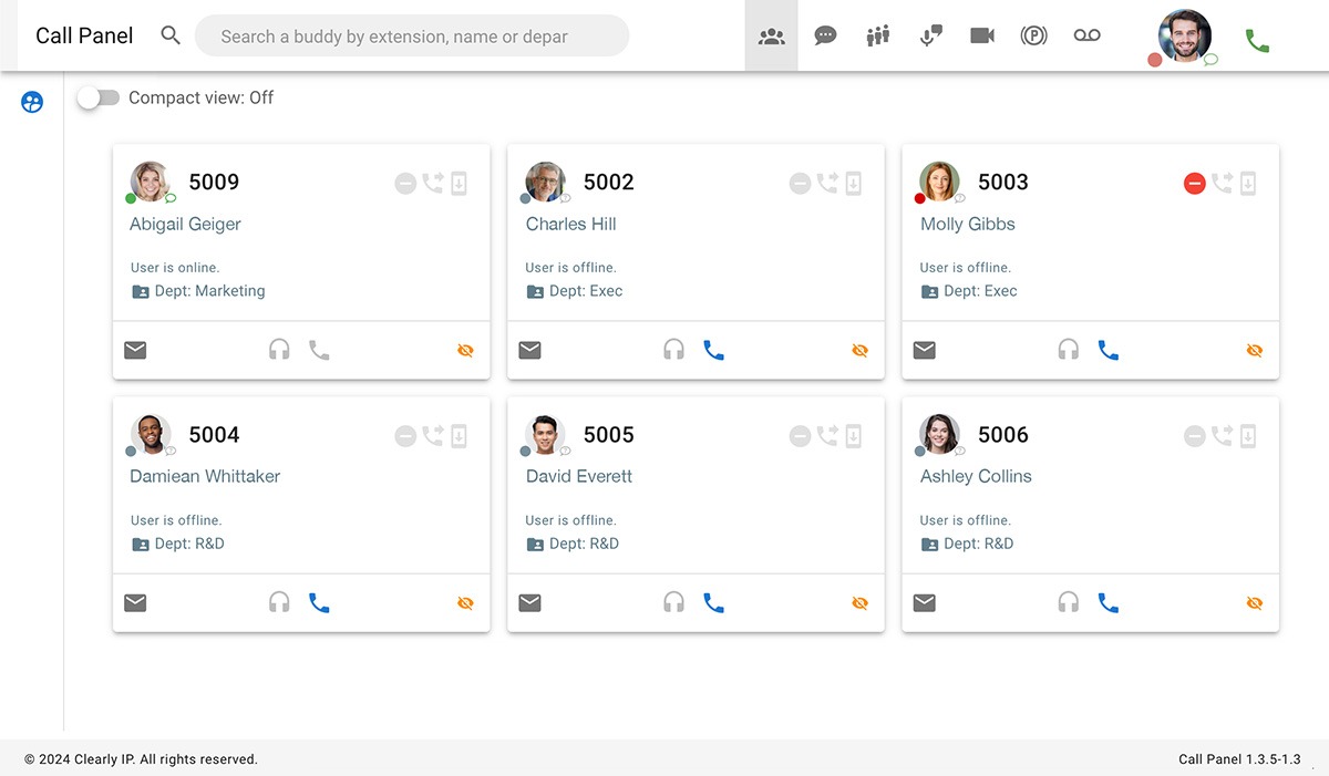 Call Panel Users