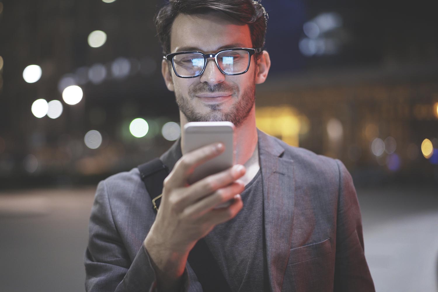 Clearly Anywhere Man on mobile device