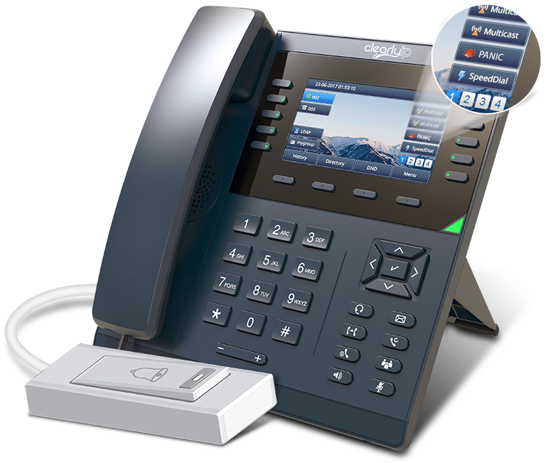 14IP's Panic Button on phone and USB
