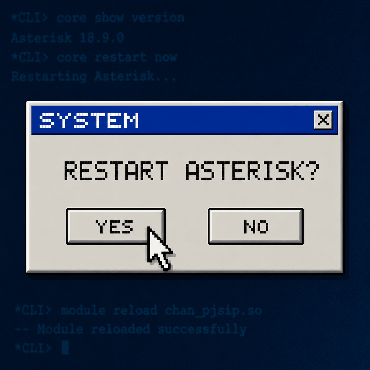 restart asterisk