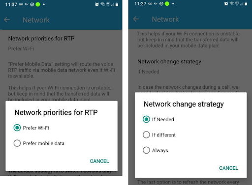 network priorities