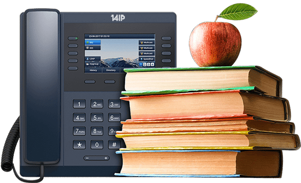 14IP Phone and School Books