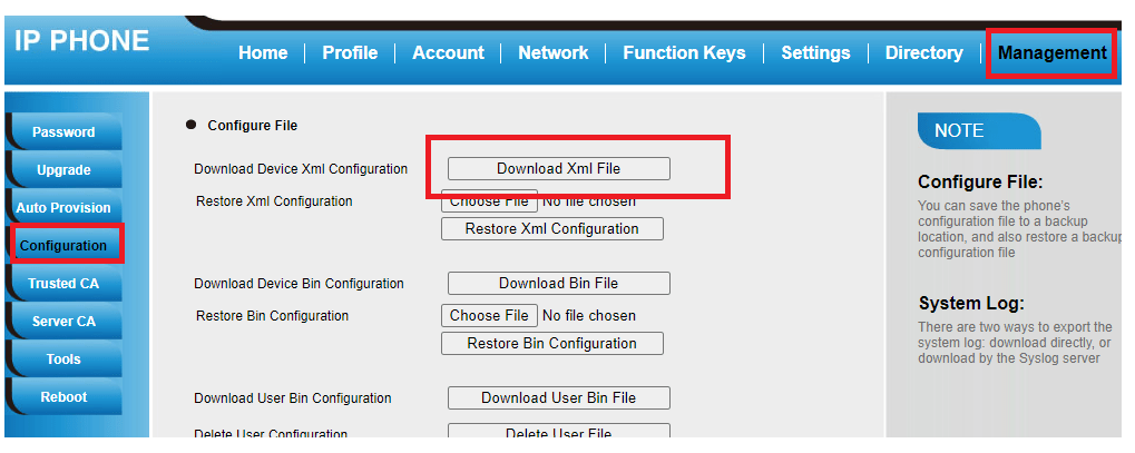 Configuration File