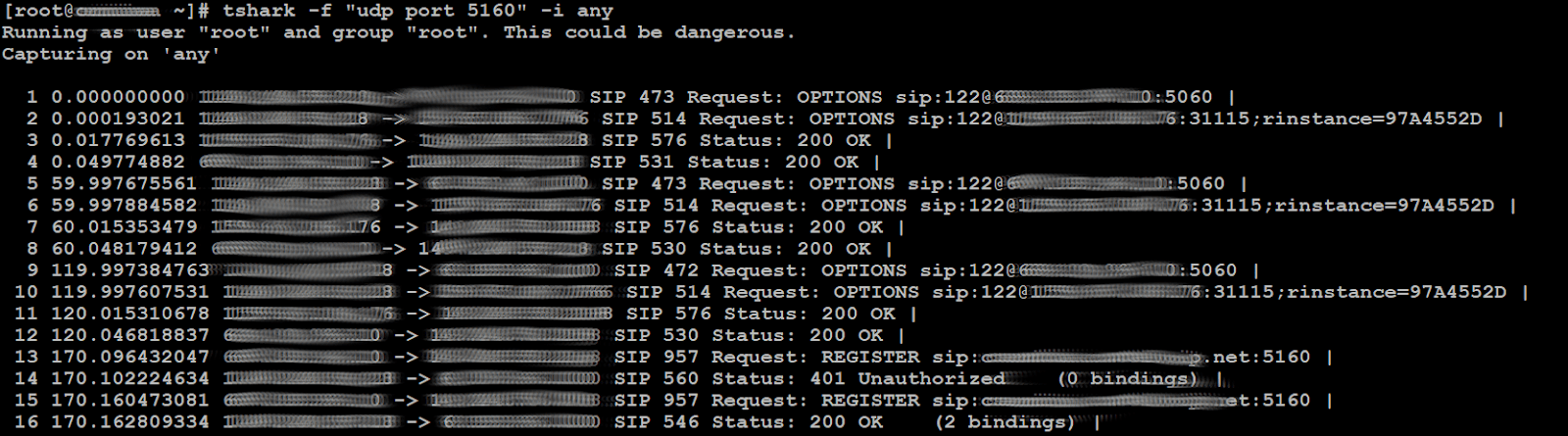 Tshark Screenshot