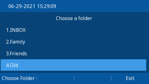 Screenshot showing This will list out the Folder options you have to view
