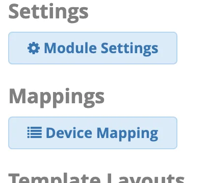 Screenshot showing Navigate to Clearly Devices and on the right menu click on Device Mappings