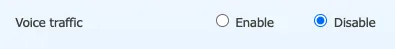Screenshot showing By default the gateway will not route voice traffic out the VPN. You can force the voice traffic to use the VPN by Enabling Voice Traffic here